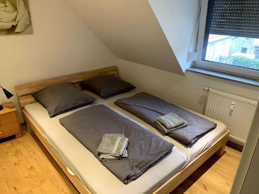 Modernes Penthouse, Nahe Wuerzburg Apartment Bagian luar foto